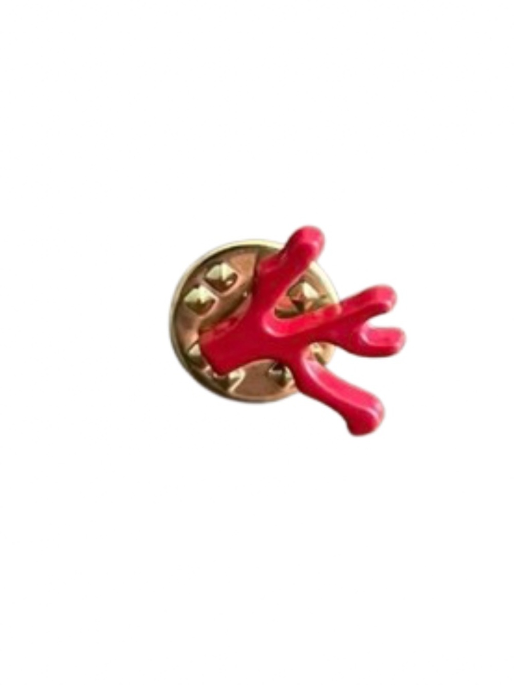 ISAIA Coral Jacket Pin (Red)